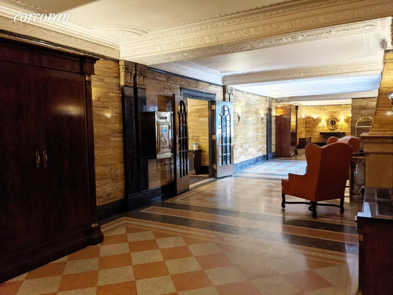 New York City Real Estate | View 40 West 77th Street, 11F | Lobby w/ Ornate Pre-War Details | View 14