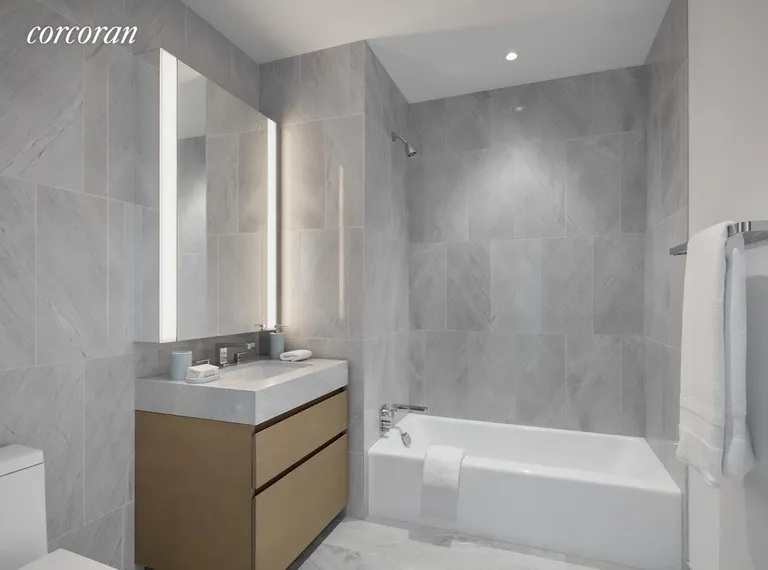 New York City Real Estate | View 15 Hudson Yards, 63E | Full Bathroom | View 9