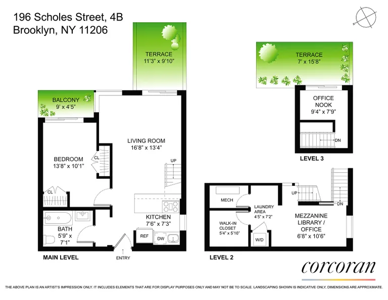 196 Scholes Street, 4B | floorplan | View 12