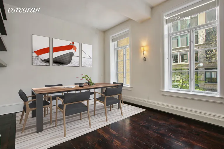 New York City Real Estate | View 32 East 22nd Street, 2 | Virtually Staged Dining Alcove | View 3