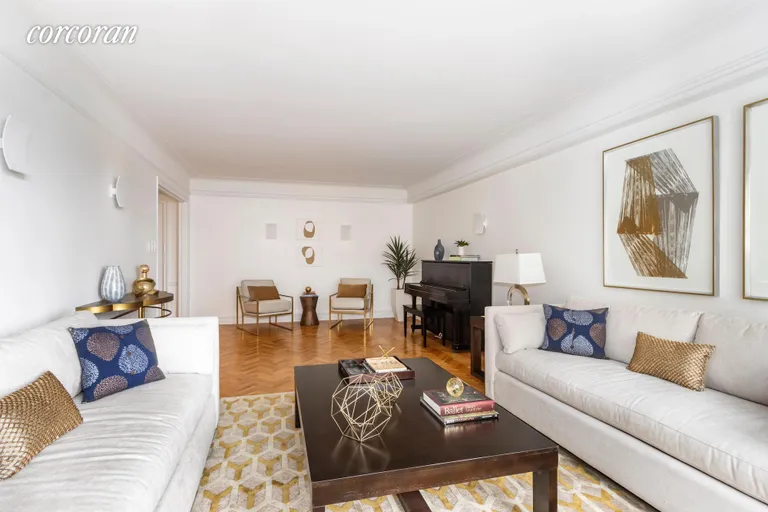 New York City Real Estate | View 285 Riverside Drive, 13C | Living Room | View 3