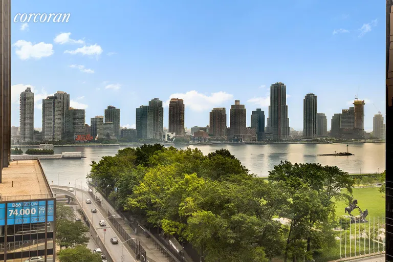 New York City Real Estate | View 100 United Nations Plaza, 14B | Direct East River and Long Island C | View 9