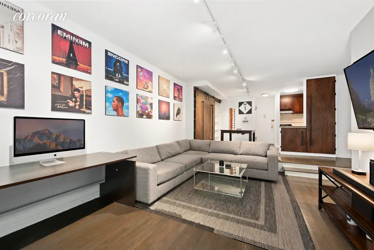 New York City Real Estate | View 314 West 56th Street, LD | Living Room | View 4