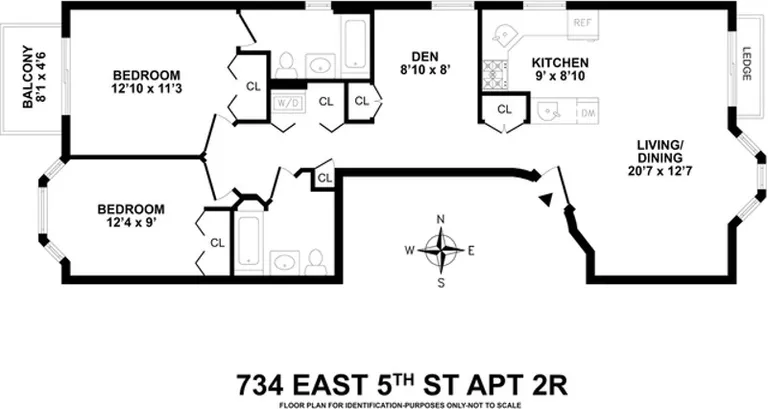 734 East 5th Street, 2R | floorplan | View 8