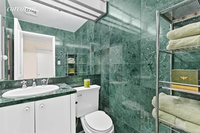 New York City Real Estate | View 106 Central Park South, 23H | Half Bathroom | View 6