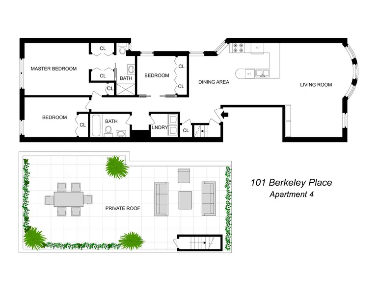 101 Berkeley Place, 4 | floorplan | View 12
