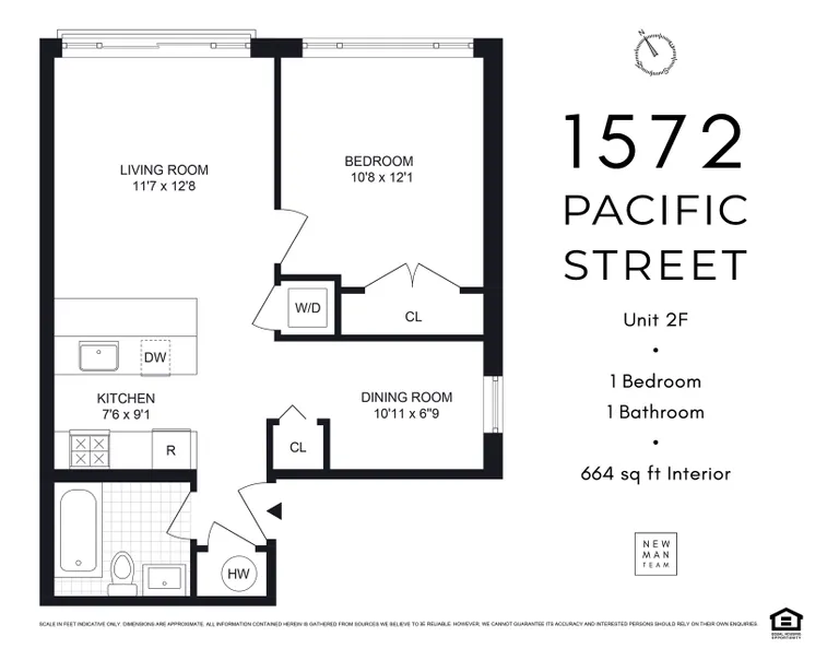 1572 Pacific Street, 2F | floorplan | View 6
