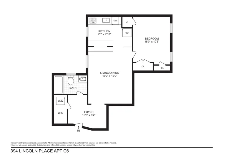 394 Lincoln Place, C6 | floorplan | View 5