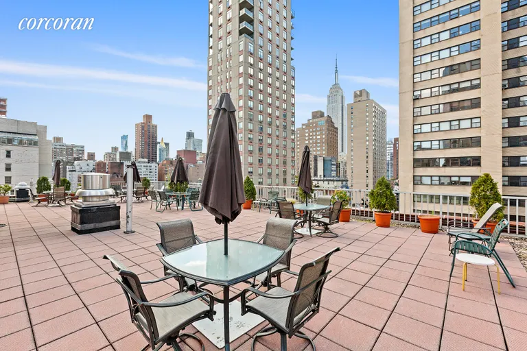 New York City Real Estate | View 201 East 37th Street, 11B | Roof Deck | View 6