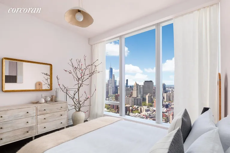 New York City Real Estate | View 252 South Street, 64A | Bedroom | View 2