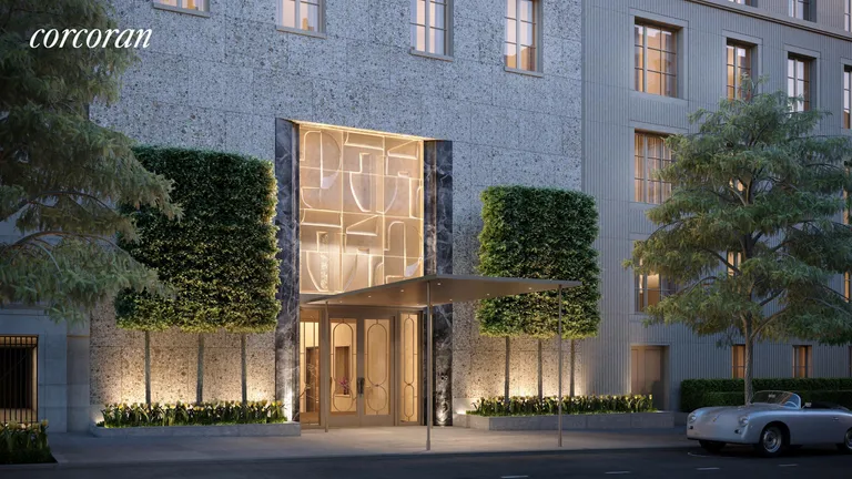 New York City Real Estate | View 109 East 79th Street, 8EAST | Double-height Entrance with Art Gla | View 2