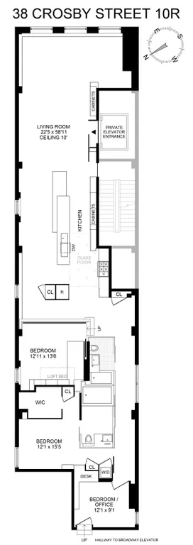 38 Crosby Street, 10R | floorplan | View 23