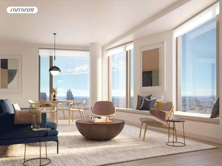 New York City Real Estate | View 11 Hoyt Street, 12E | Living Room | View 3