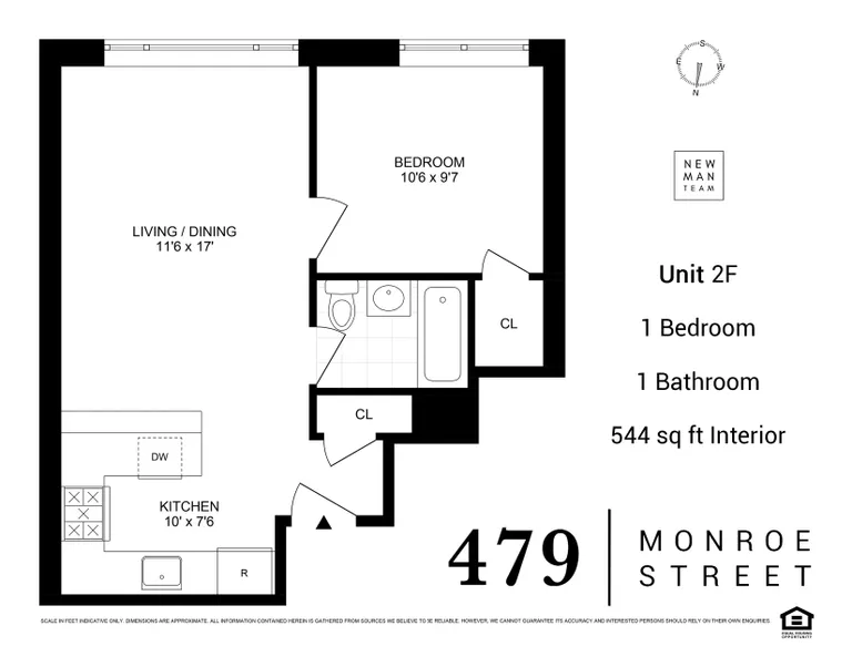 479 Monroe Street, 2F | floorplan | View 6