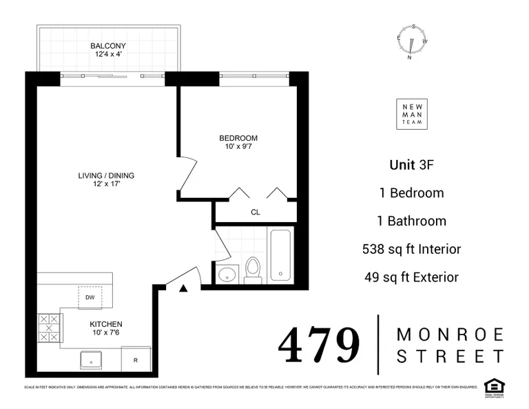 479 Monroe Street, 3F | floorplan | View 6