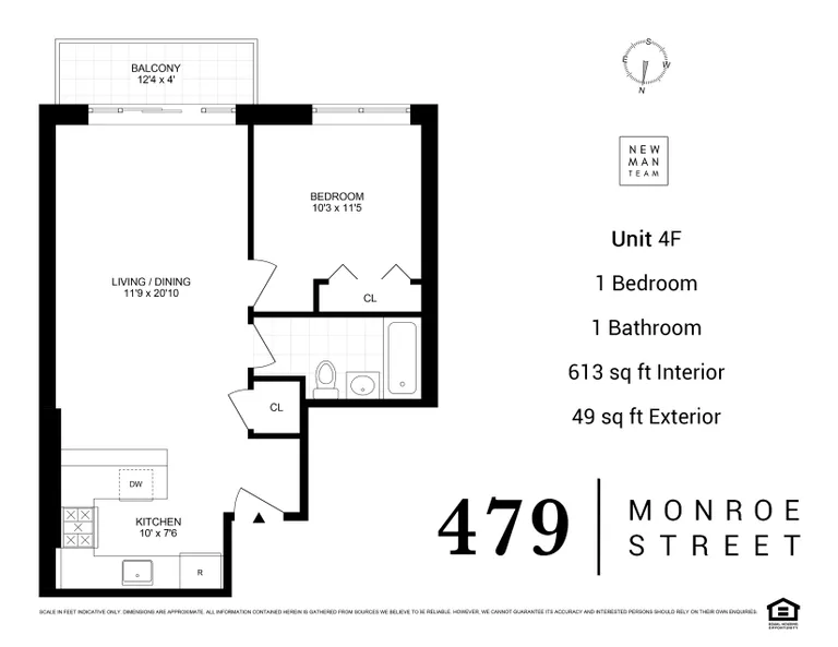 479 Monroe Street, 4F | floorplan | View 6
