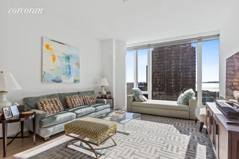 New York City Real Estate | View 50 West Street, 10B | Living Room | View 4