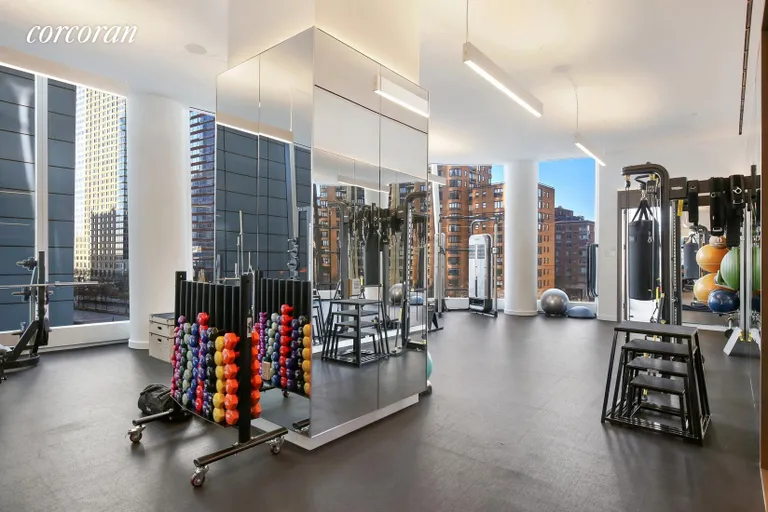 New York City Real Estate | View 50 West Street, 10B | Fitness Room | View 11