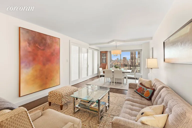 New York City Real Estate | View 400 East 56th Street, 28G | Beautiful Pocket Doors | View 2