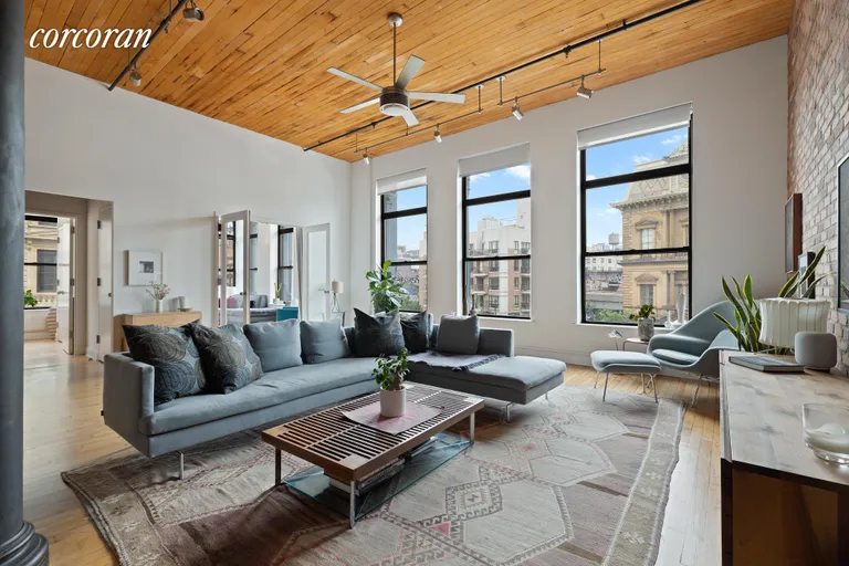 New York City Real Estate | View 138 Broadway, 3E | Living Room | View 3