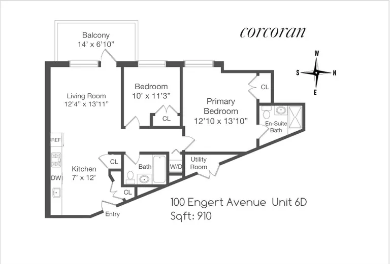 100 Engert Avenue, 6D | floorplan | View 10