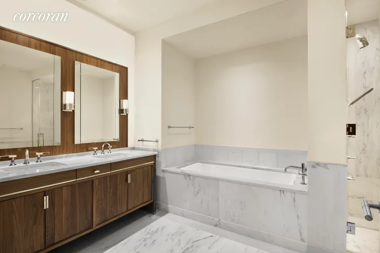 New York City Real Estate | View 150 Charles Street, 3BS | Master Bathroom | View 3