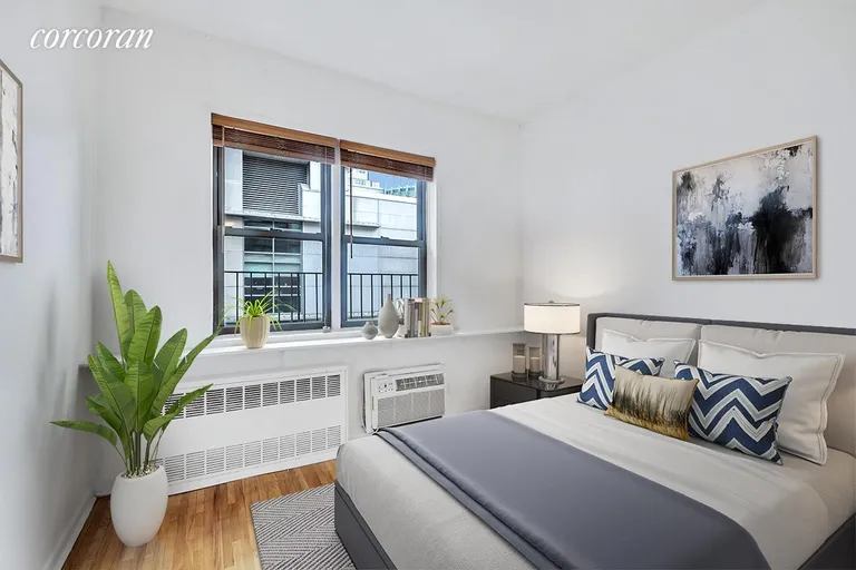 New York City Real Estate | View 317 West 54th Street, 4E | Virtually Staged Bedroom | View 3