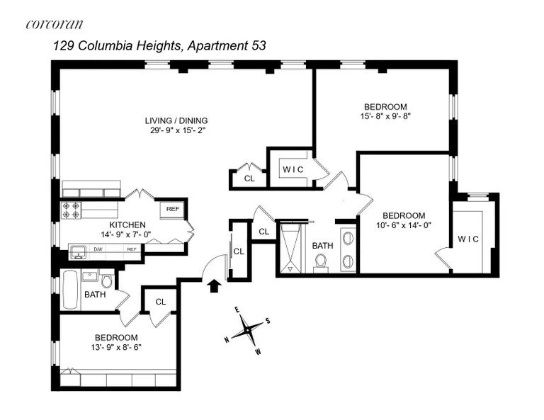 New York City Real Estate | View 129 Columbia Heights, 53 | Select a Category | View 16