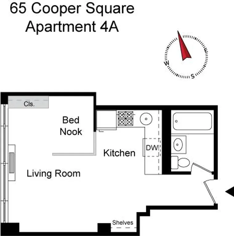 65 Cooper Square, 4A | floorplan | View 7