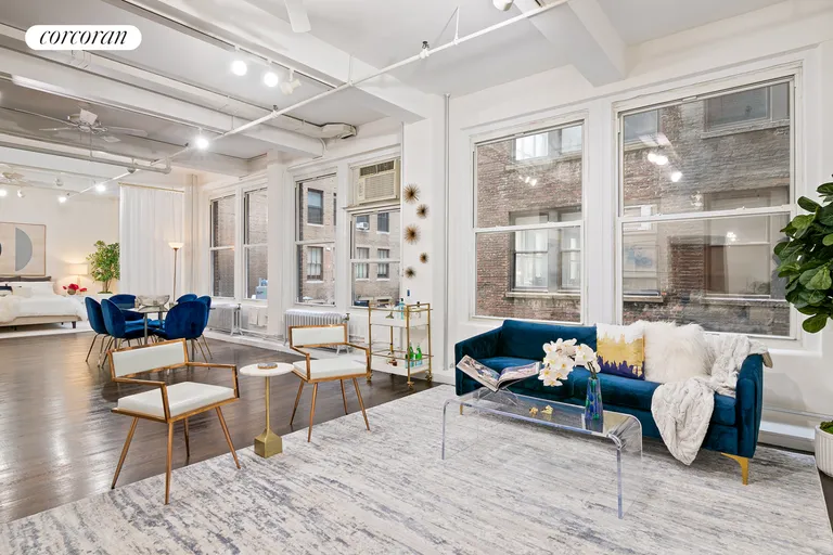New York City Real Estate | View 249 West 29th Street, 4N | Living Room | View 2