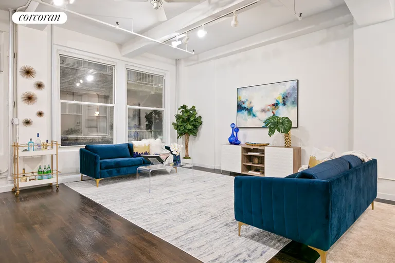 New York City Real Estate | View 249 West 29th Street, 4N | Living Room | View 5