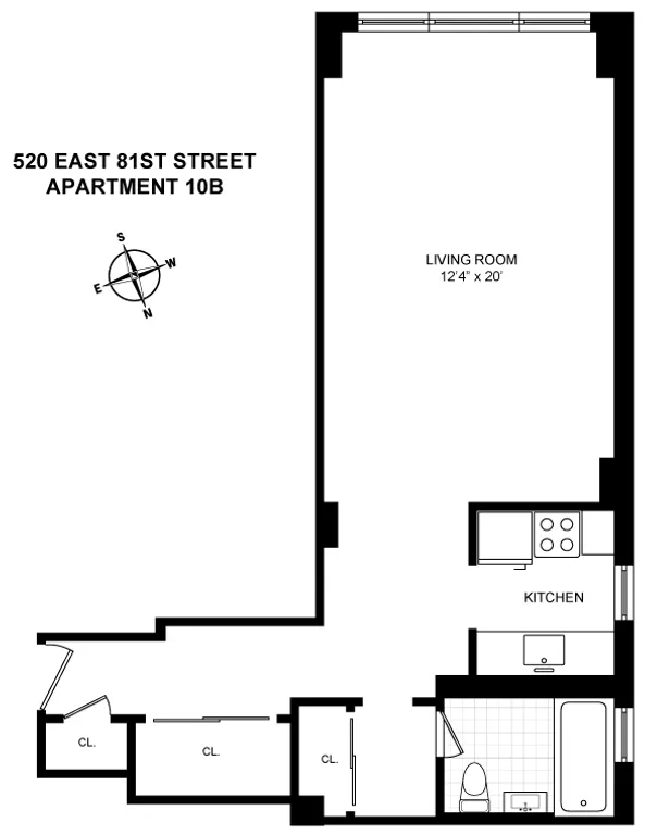 520 East 81st Street, 10B | floorplan | View 7