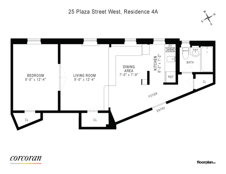 25 Plaza Street West, 4A | floorplan | View 10