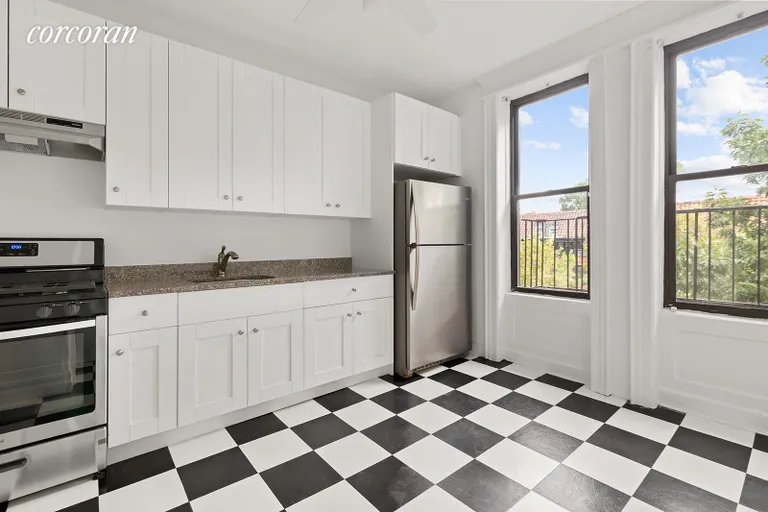 New York City Real Estate | View 582 5th Street, 4F | Newly Renovated Eat-In Kitchen | View 2