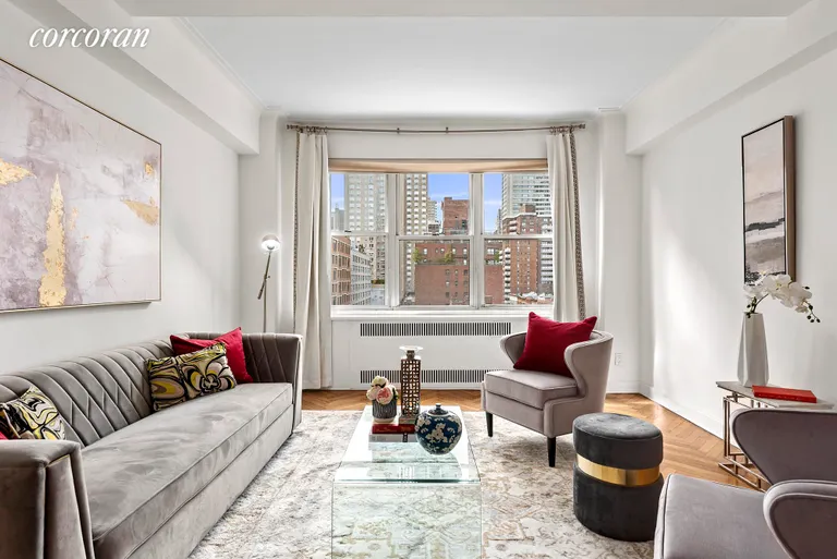 New York City Real Estate | View 33 East End Avenue, 10D | Living Room | View 2