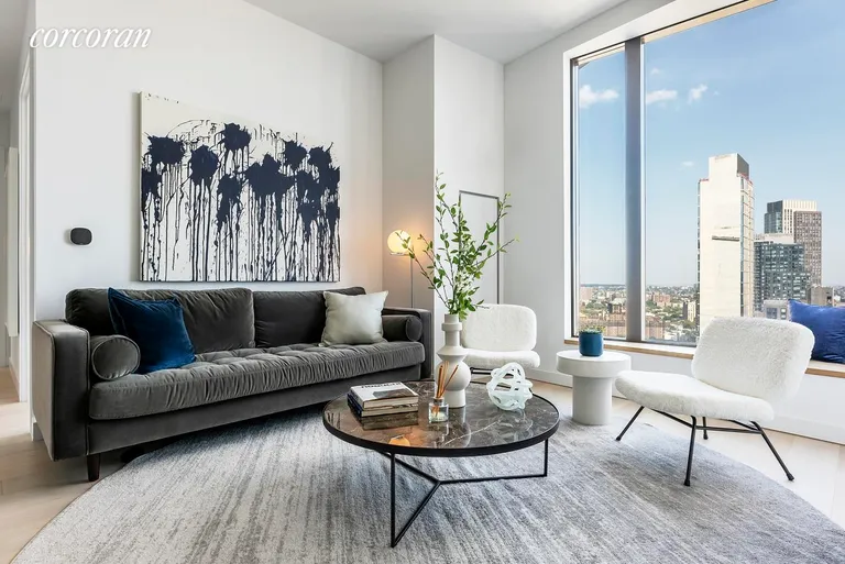 New York City Real Estate | View 11 Hoyt Street, 30H | Living Room | View 2