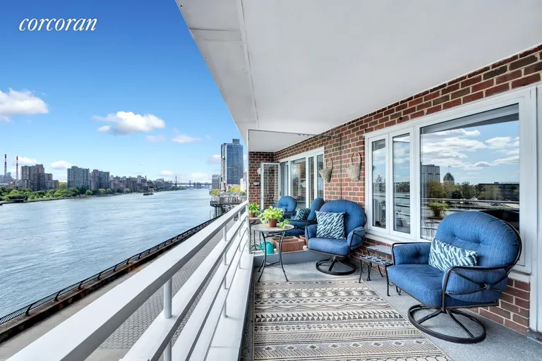 New York City Real Estate | View 1 Gracie Terrace, 3C | Balcony | View 10