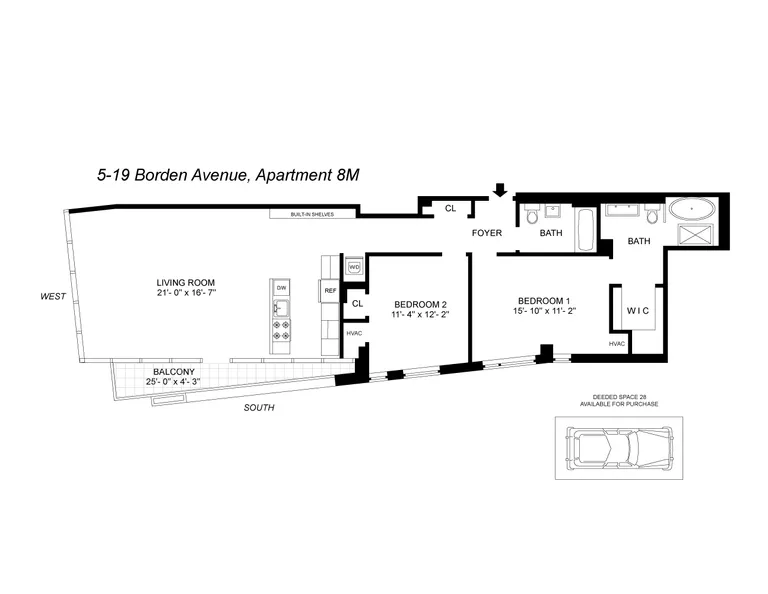 519 Borden Avenue, 8M | floorplan | View 15