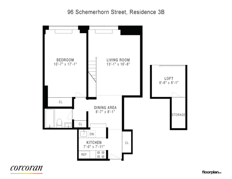 96 Schermerhorn Street, 3B | floorplan | View 14