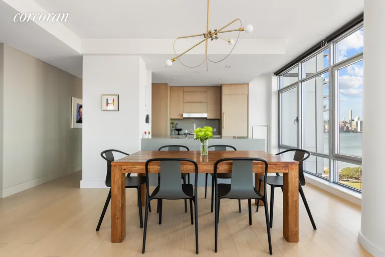 New York City Real Estate | View 1 NORTHSIDE PIERS, 11G | Dining Room | View 2