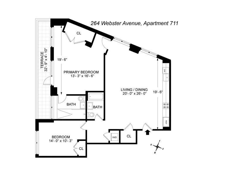 264 Webster Avenue, 711 | floorplan | View 20