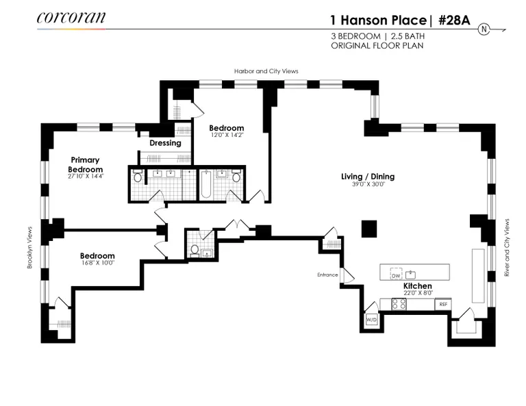 1 Hanson Place, 28A | floorplan | View 15