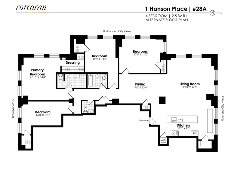 1 Hanson Place, 28A | floorplan | View 16
