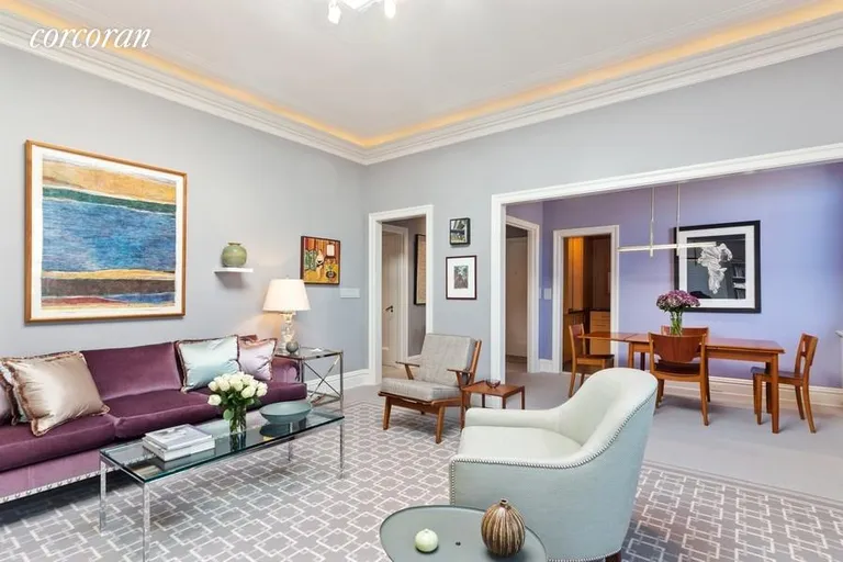 New York City Real Estate | View 50 Riverside Drive, PHC | Living Room/Dining Room/Office | View 2