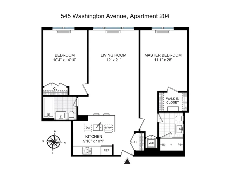 545 Washington Avenue, 204 | floorplan | View 22