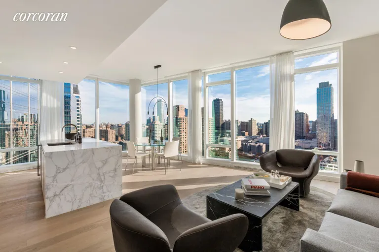 New York City Real Estate | View 30 Riverside Boulevard, 32D | Living Room | View 2