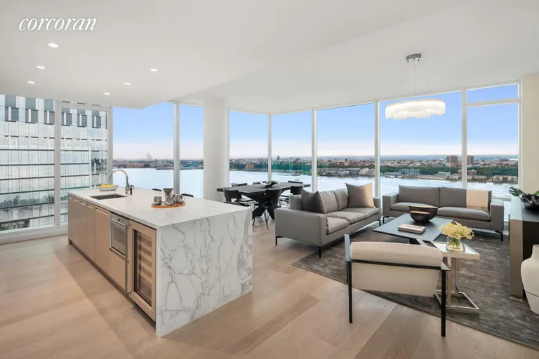 New York City Real Estate | View 30 Riverside Boulevard, 32A | Living Room | View 5