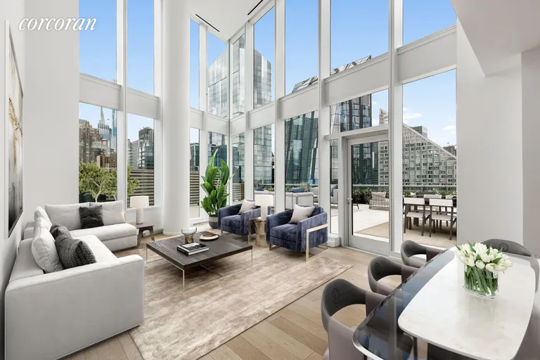 New York City Real Estate | View 30 Riverside Boulevard, 24G | Living Room | View 3