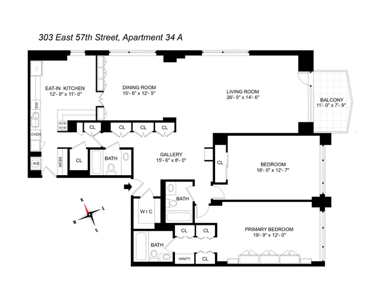 303 East 57th Street, 34A | floorplan | View 15