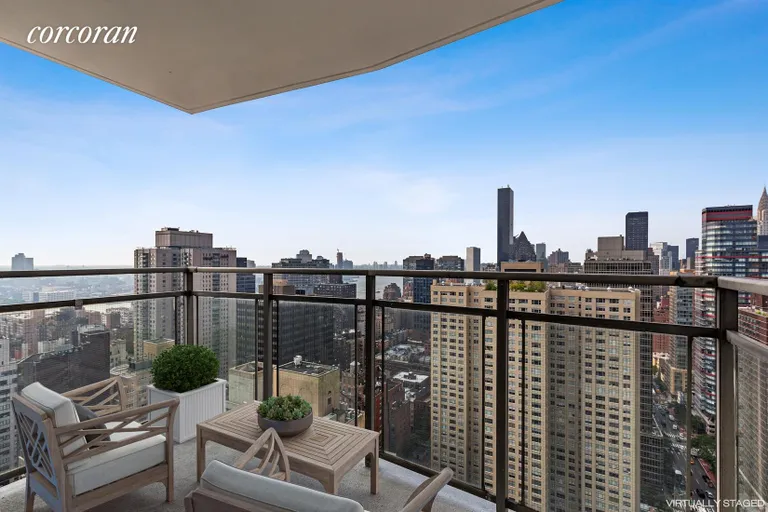 New York City Real Estate | View 303 East 57th Street, 34A | South Facing Balcony | View 2